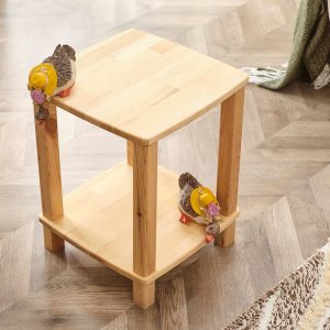 Handmade Pine Solid Multi-Shelf Decorative Square Panel-Natural Wood Shelving Unit,Minimalist With Duplicable Shelf,Kitchen & Living Room