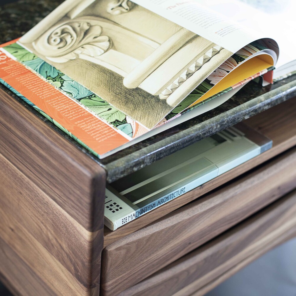 nightstand with drawers, bedside table, mid century modern nightstand, small table for bedside - Image 4