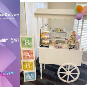 Cake stand and Sweet Cart on decorative wheels| Candy Cart | mini Bar | Party Decor | Wedding decorations | Wedding idea