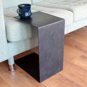 Metal C Side Table | Metal Coffee Table | C Table | Metal Industrial Side Table