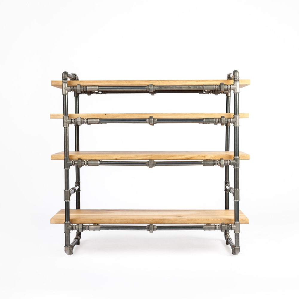 LP Turntable Storage, Handmade Record Player Stand, Industrial Vinyl Table, Media Hifi TV Unit - Image 5