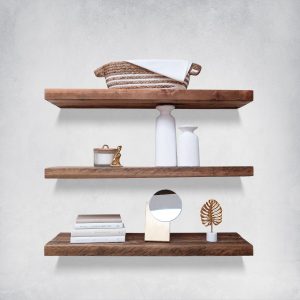Reclaimed Wood Floating Shelves, Kitchen Shelves, Heavy-Duty Shelf