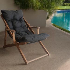 Adjustable Wooden Sun Lounger - Premium Garden Chair - Summer Gift, Deck Chair, Pool Lounger. Wooden Sunbed, Garden Furniture, Patio Chair