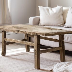 Rustic Coffee Table for Living Room, Handmade Reclaimed Wood, Barnwood Coffee Table, Baroque Rustic Natural Finish, Gift for Her/Woman