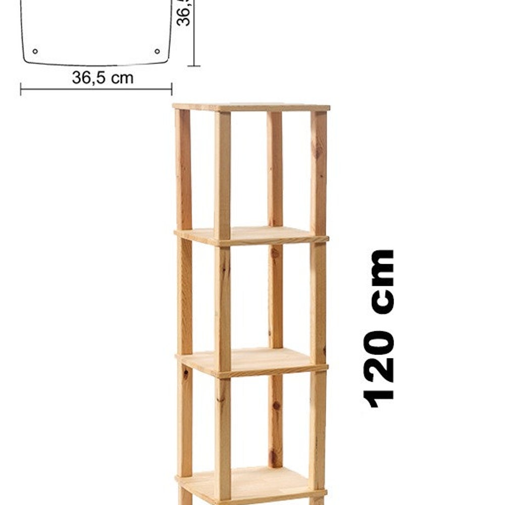 With Duplicable Shelf,Living Room,Office Wood Bookshelf,Shelving Unit,Multi-purpose shelf,Pine Solid Wood,FORHAPPYHOMES Furniture - Image 10
