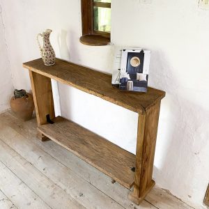 Reclaimed Wood Console Table Narrow, Rustic Console Table, Custom Farmhouse Hallway Table, Foyer Dresser Entry Table Gift for Women/Her