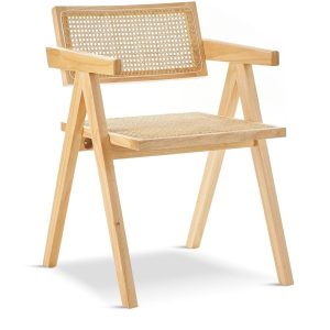 Summer Rattan Dining Chairs | Modern Dining Style – Set of 2