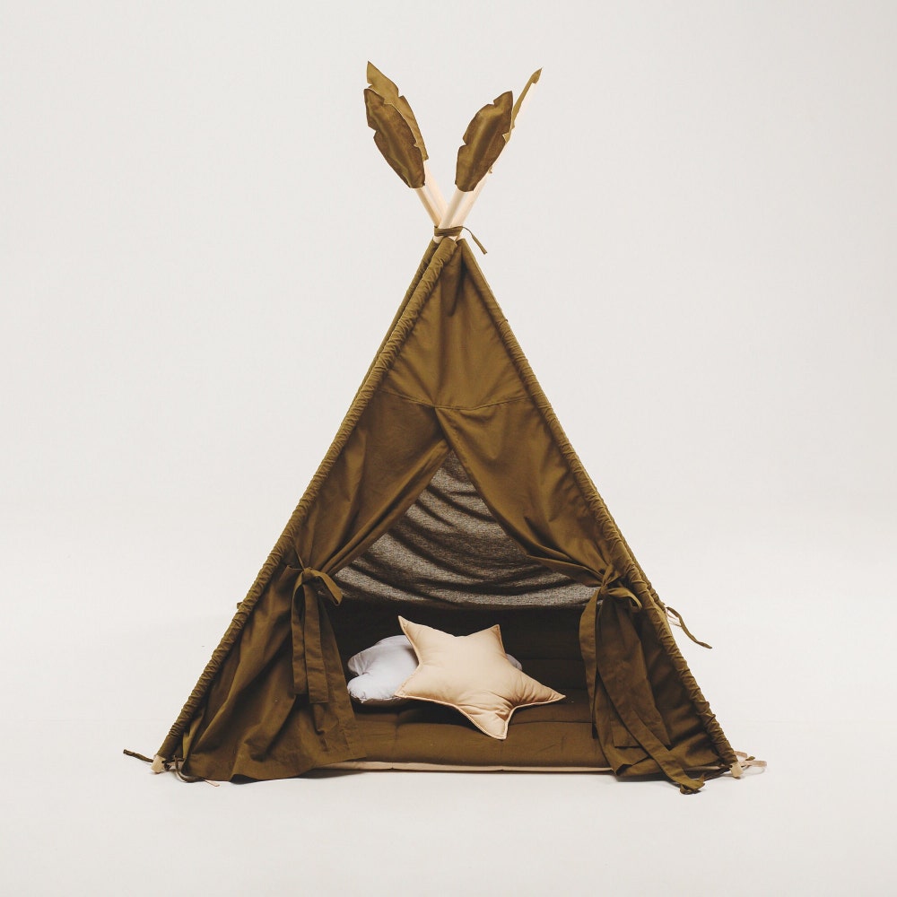 Toddler Teepee Tent for Kids, Indoor Playroom, Nursery Boho Decor, 1st Birthday Gift, First Christmas Present, Baby Shower Decoration Theme - Image 10