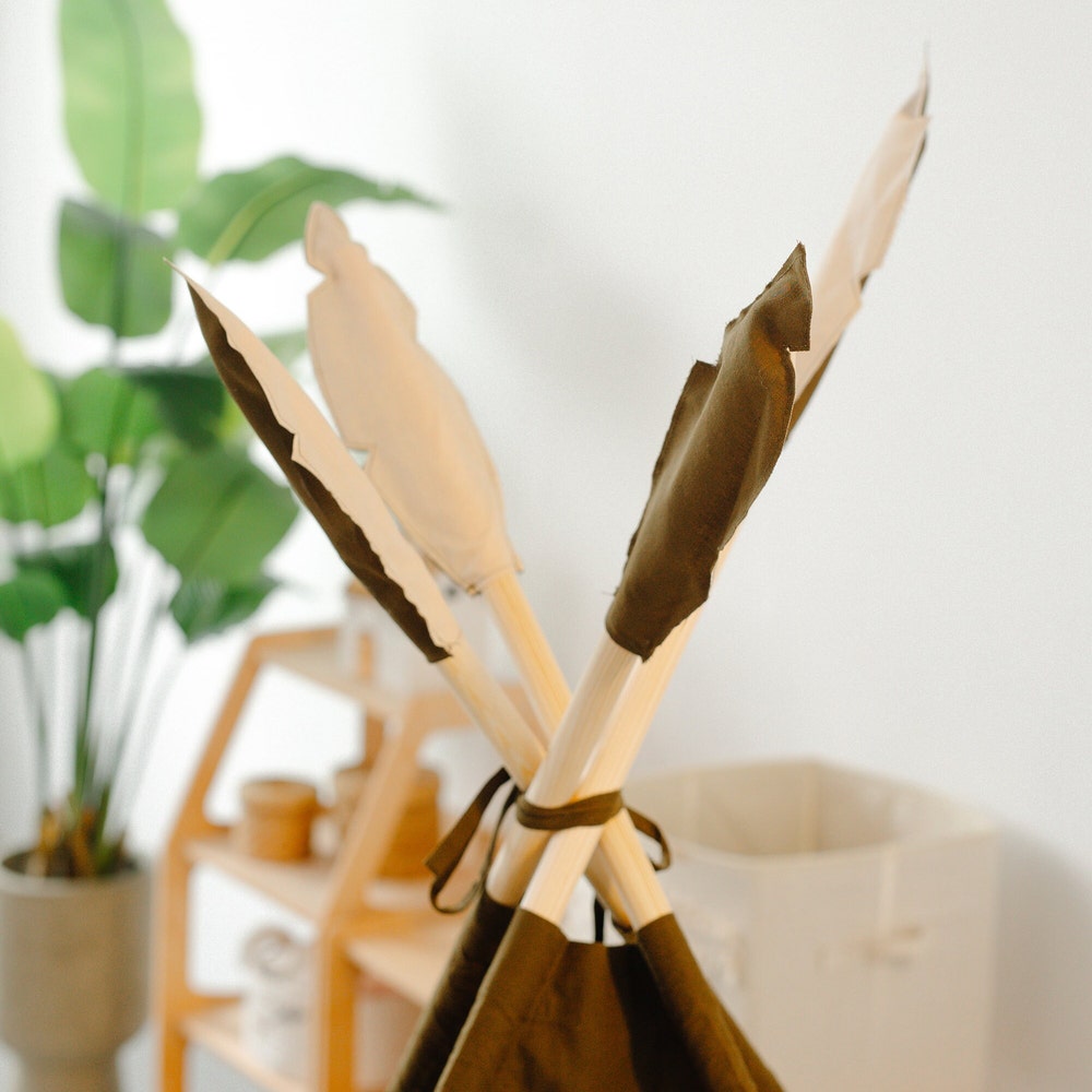 Toddler Teepee Tent for Kids, Indoor Playroom, Nursery Boho Decor, 1st Birthday Gift, First Christmas Present, Baby Shower Decoration Theme - Image 7