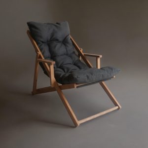 Adjustable Wooden Sun Lounger - Premium Pool, Garden, Beach Chair - Summer Gift, Deck Chair, Pool Lounger. Wooden Sunbed, Garden Furniture