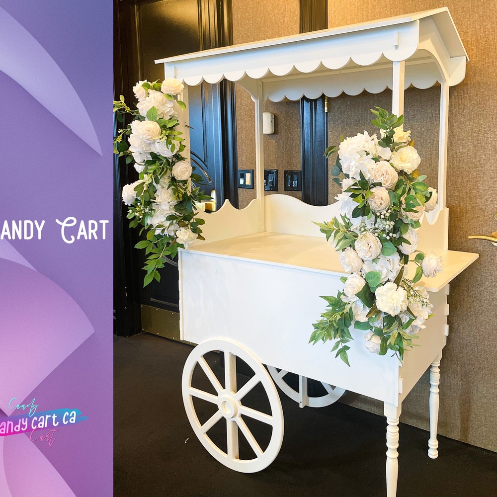Sweet Cart, Candy Cart, Cake stand, mini Bar, Party Decorations, Wedding decor, Dessert Bar, Wedding gifts - Image 9