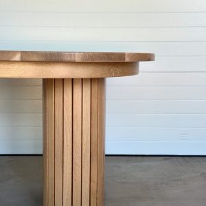 Oblong Dining Table | Fluted Base | Custom Dining Table | Extension Dining Table | Oval Dining Table