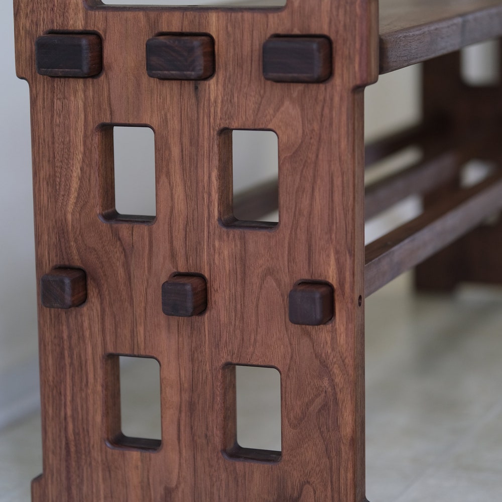 Shoes Bench Shoe Rack Bench Entryway Shoe Rack Storage Bench with Shelf Solid Wood Bench Oak Shoe Bench, Custom Gift - Image 5