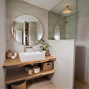 Handcrafted Bathroom Rustic Floating Vanity with Reclaimed Wood, Live Edge Natural Bathroom Sink Vanity, Live Edge Shelf Vanity,Gift for Her