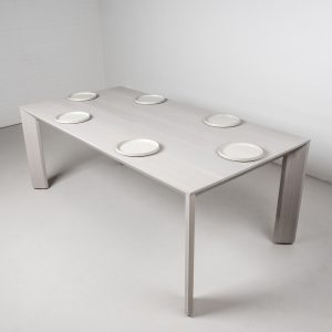 Modern Oak Dining Table, Modern White Table for Dining Room or Kitchen, Custom White Dining Table, Custom Oak Table Finished in White