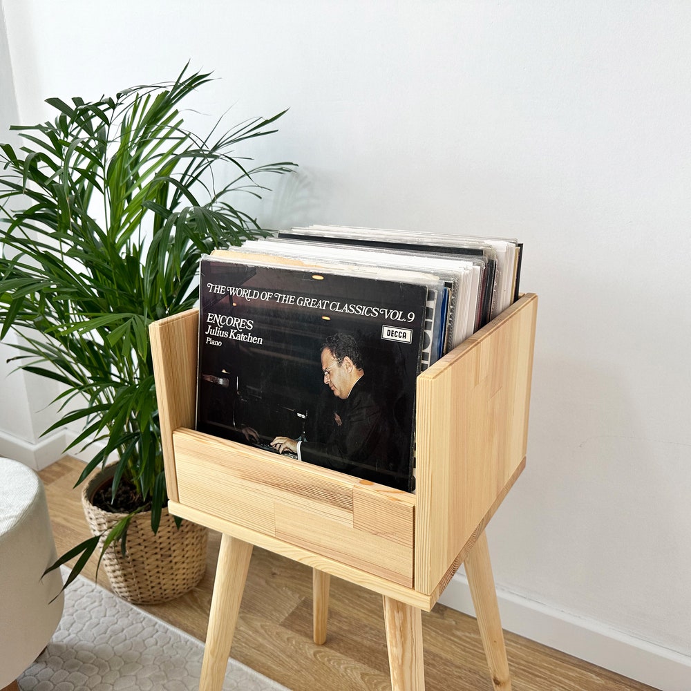 Vinyl Console, Vinyl End Table, Vinyl Cabinet, Vinyl Stand