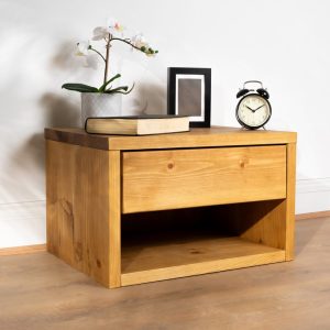 Solid Wood Bedside Table | Reclaimed Timber Style