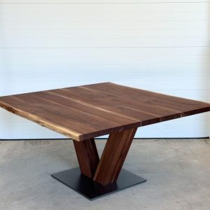 Walnut Dining Table | Square Dining Table | Hardwood Table | Live Edge Dining Table | Oak Table | Custom Table