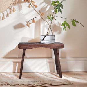 Antique Skinny Bench, Handmade Reclaimed Wood Bench, Farmhouse Solid Wood Entryway Bench, Rustic Bedside Table, Hallway Shoe Rack Seating