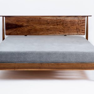 Danish Design Solid Hardwood Bed | Minimalist Wood Bed Frame | Mid Century Bed | Mid Century Modern Bedroom Furniture | Bed No. 5