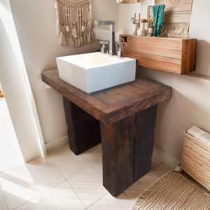 Barnwood Rustic Handmade Vanity Bathroom, Rustic Single Sink Vanity, Unique Reclaimed Farmhouse Vanity, Counter Top Wood Table with Drawers