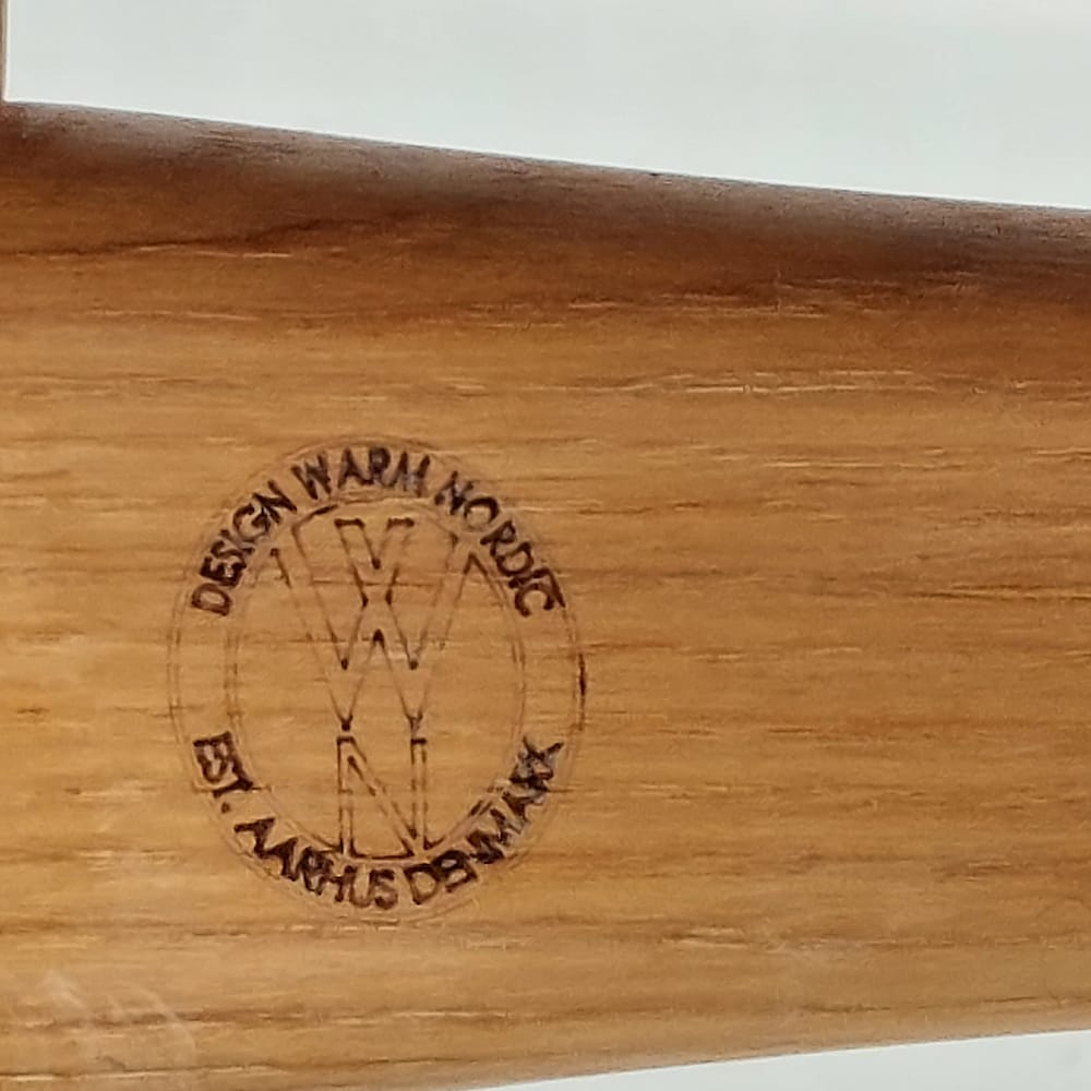 Cow Horn Chair / Cow Horn / Designer Chair / Danish Furniture Design / Danish / Solid Oak / Black Prescott Leather / Knud Færch / 1969's - Image 10