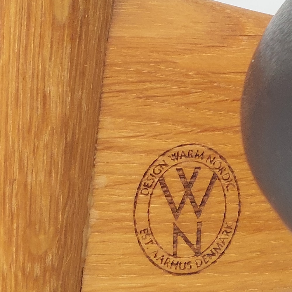 Cow Horn Chair / Cow Horn / Designer Chair / Danish Furniture Design / Danish / Solid Oak / Black Prescott Leather / Knud Færch / 1969's - Image 10