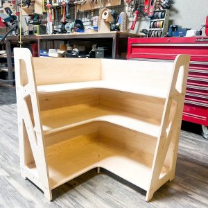 Montessori Toyshelf Toddler Corner Toy Shelf Montessori Wooden Furniture Nursery Gift Wooden Bookshelf SORIA