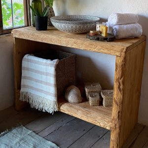 Handmade Rustic Bathroom Vanity, Reclaimed Wood Solid Bathroom Vanity, Handcrafted Live Edge Farmhouse Rustic Wood Decor, Counter Top Table