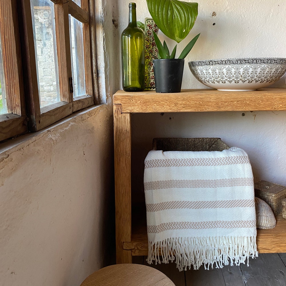 Bathroom Rustic Vanity, Reclaimed Wood Solid Bathroom Vanity, Live Edge Farmhouse Rustic Wood Decor, Counter Top Wood Table - Image 7