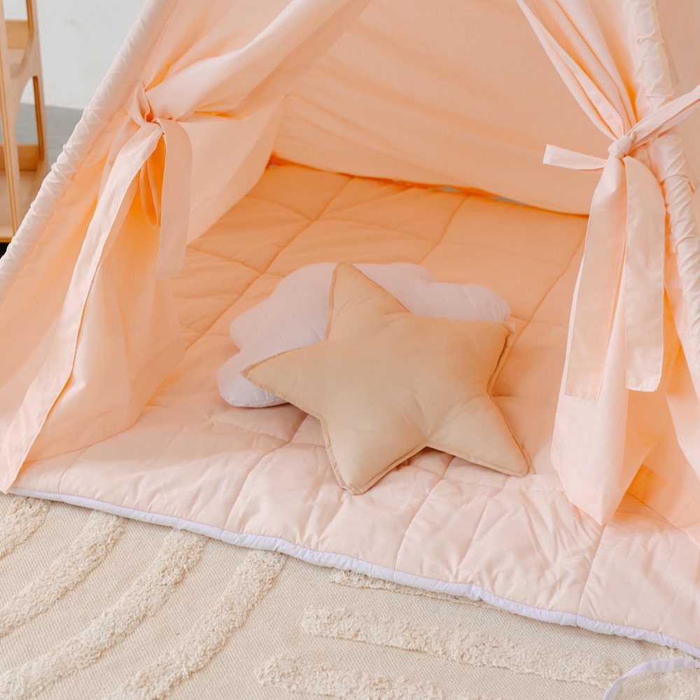 Toddler Teepee Tent for Kids, Indoor Playroom, Nursery Boho Decor, 1st Birthday Gift, First Christmas Present, Baby Shower Decoration Theme - Image 8