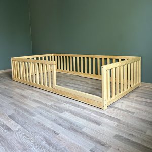 Toddler Floor Bed Choose The Color Option | Montessori Inspired Bed | Floor Bed with 6.3cm Between Rails | Toddler Bed | Co-Sleeping Bed