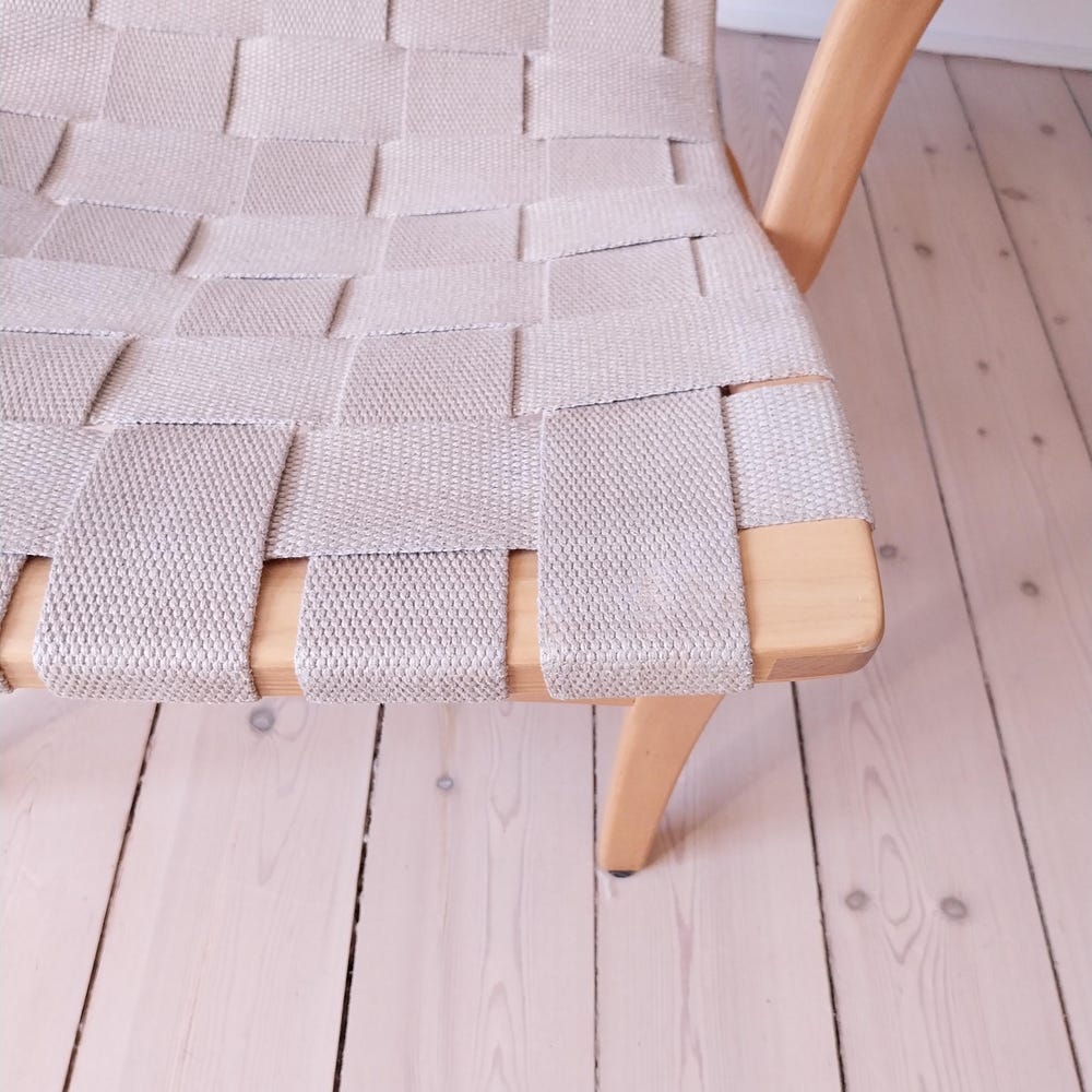 Bruno Mathsson chair, Scandinavian lounge chair wooden mid century accent chair sculptural, swedish livingroom furniture, mcm armchair vowen - Image 4