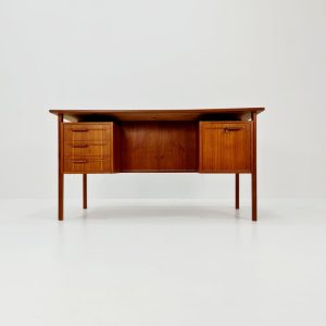 Mid-century Danish teak desk by IMHA Møbelfabrik, 1960s
