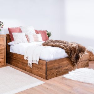 Solid Wood Ottoman Bed | Reclaimed Timber Style