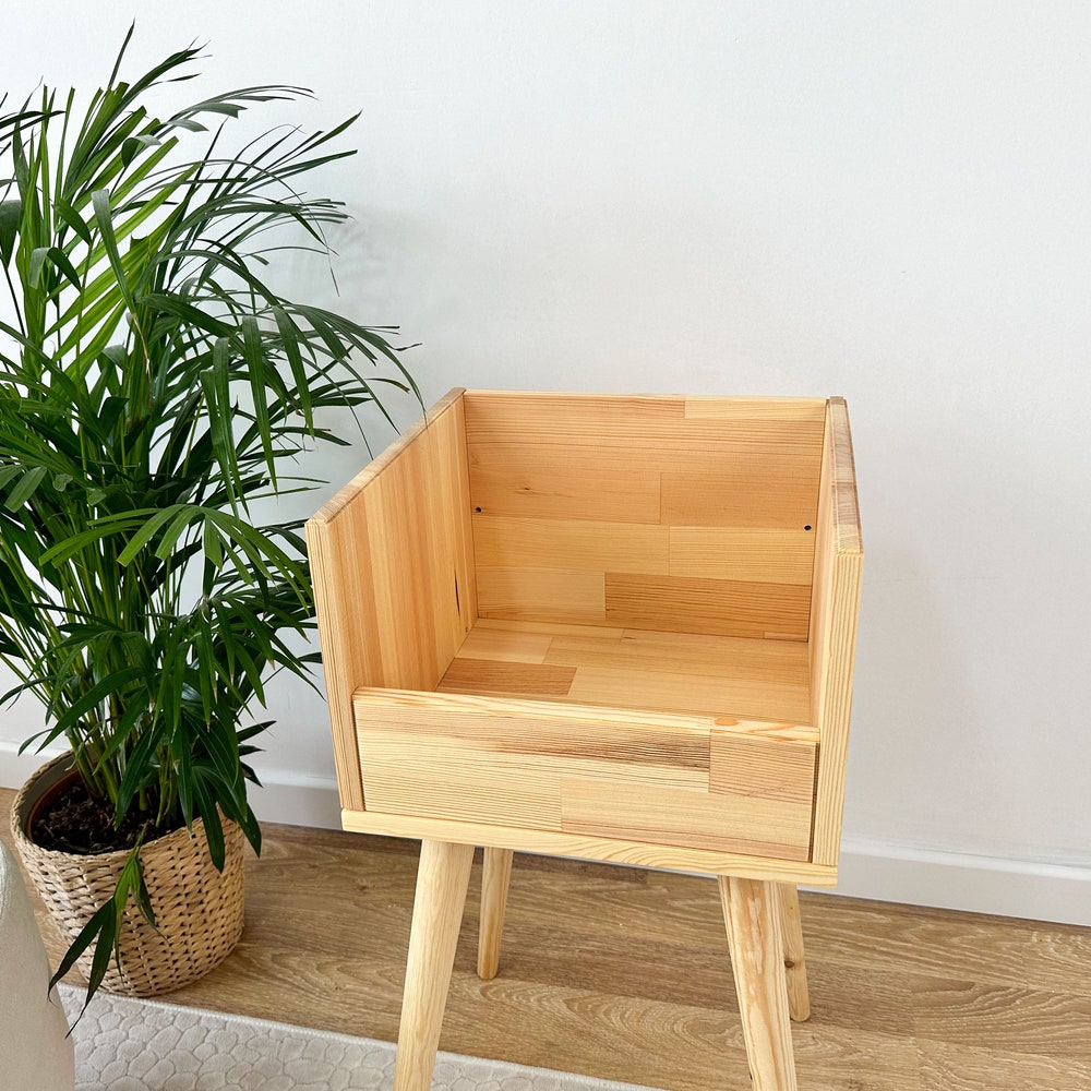 Vinyl Console, Vinyl End Table, Vinyl Cabinet, Vinyl Stand - Image 4