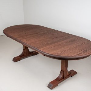 Oval Dining Table with Extensions, Oak Dining Table Extendable, Solid Oak Table and Chairs, Extendable Oval Oak Dining Table