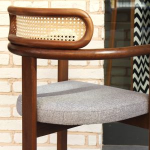 Comfortable Wooden Rattan Armchair, Ideal for Living Room, Dining room, Handmade Home Furniture, Flexible Color Options, interior design