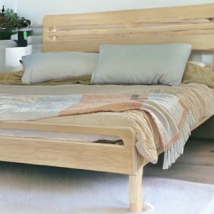 Mid Century Modern Bed Frame - "The Maden" Reclaimed Furniture Platform Bed - Solid Wooden Bed frame - Handmade Furniture Queen Bed Frame
