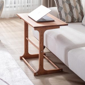 C Shaped Side Table, Laptop Table, Nesting Table, TV Tray Table, Wooden End Table, Work Table, Sofa Side Table, Table for Couch, Snack Table