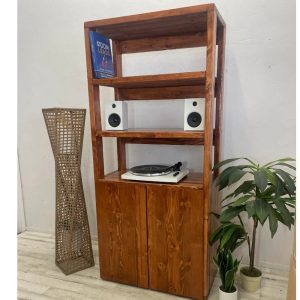 Bookcase with Doors  Made to order sturdy Bookshelf highquality durable wooden bookcase with doors & Shipping Included! Made to Order