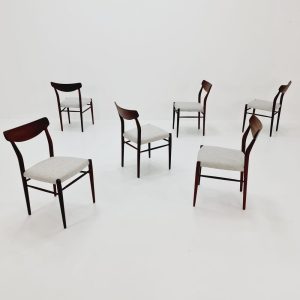 Mid Century German Teak chairs by Lübke, 1960s Set of 6