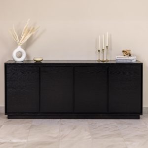 Corpus Oak Sideboard, Handcrafted Credenza Buffet, Wood Media TV Console