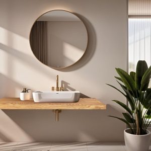 Solid Rustic Bathroom Vanity - Custom Handcrafted Farmhouse Small Live Edge Reclaimed and Barn Wood Vanities - Unique Design- Home Decor