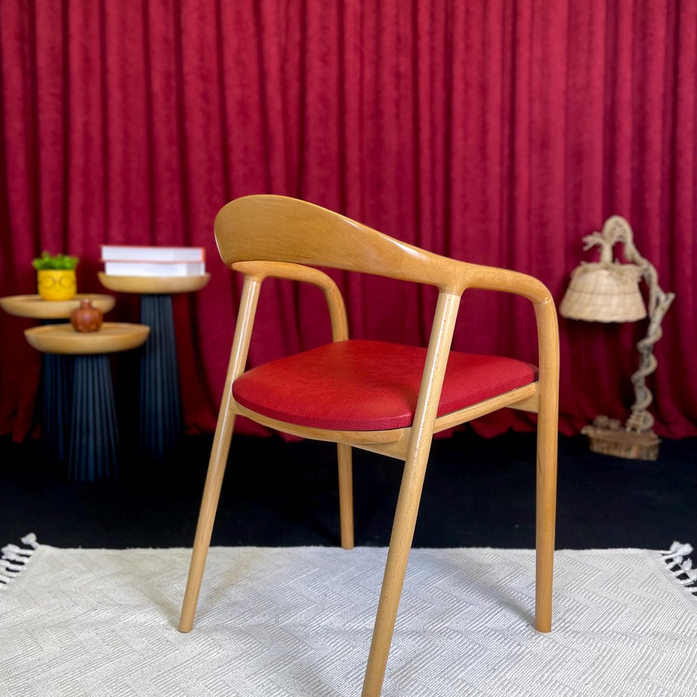 Mid Century Modern Dining Chair, Scandinavian Dining Chair, Dining Room Chair, Wooden Dining Chair, MCM Dining Chair Set of, Designer Chair - Image 3