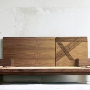 Custom Bed Frame for Farmhouse Decor - Flat Ursenbach Twin Bed Frame for Housewarming Gifts - King & Queen Walnut Bed Frame - Full Bed Frame