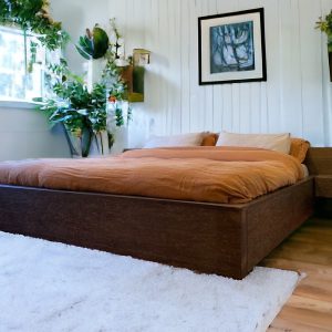 Platform Bed for Farmhouse Decor - Bed Frame Queen for Couples Gift - Wooden Bed Frame for Home Decor - King Bed Frame for Bedroom Decor
