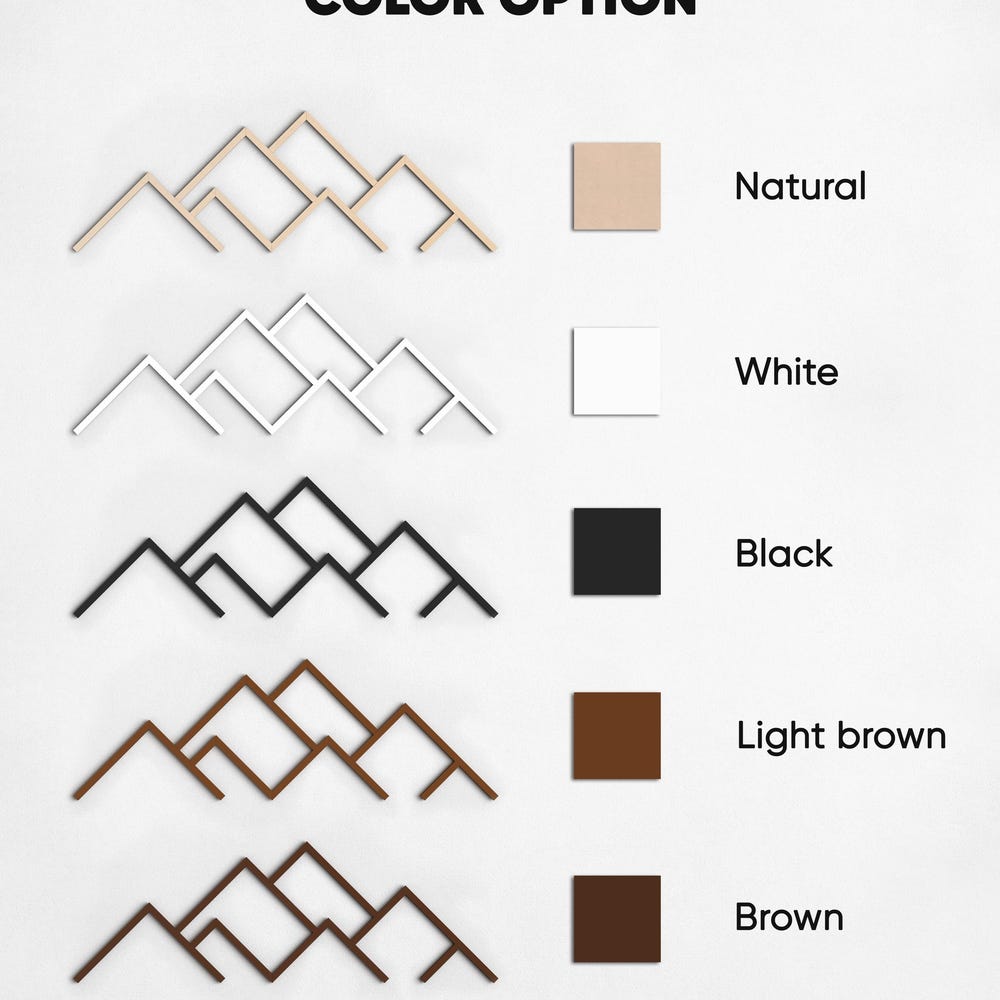 Mountains Wall Art | Modern Wood Wall Art | Minimalist Mountains Wall Art | Home Decor | Mountains line art | Extra Large Wall Art - Image 8