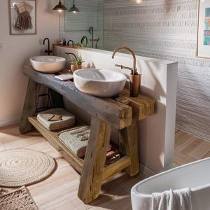 Handmade Rustic Barnwood Vanity Bathroom, Rustic Single Sink Vanity, Unique Reclaimed Farmhouse Vanity, Counter Top Wood Table with Drawers