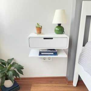 Floating Nightstand,Drawer nightstand,Wall nightstand,Free shipping